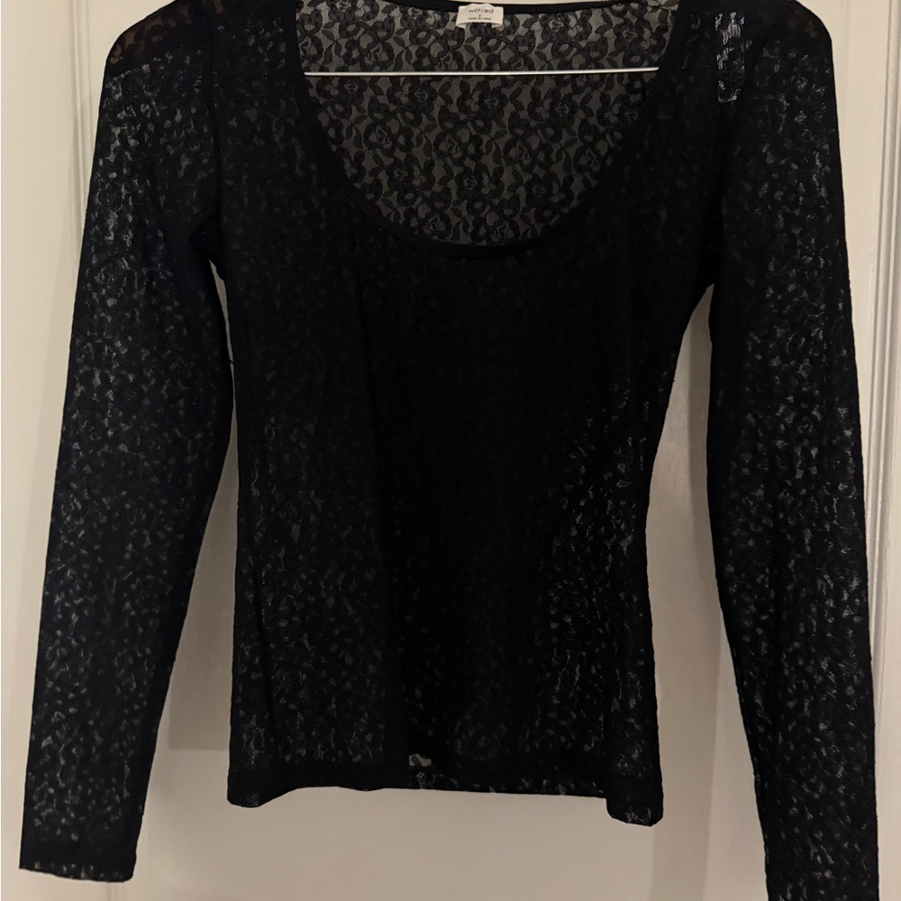 Wilfred Black Lace Blouse